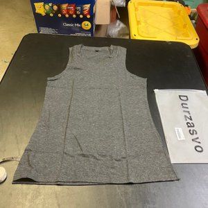 Durzasvo Women's Dark Gray Basic Tank Top S NIB